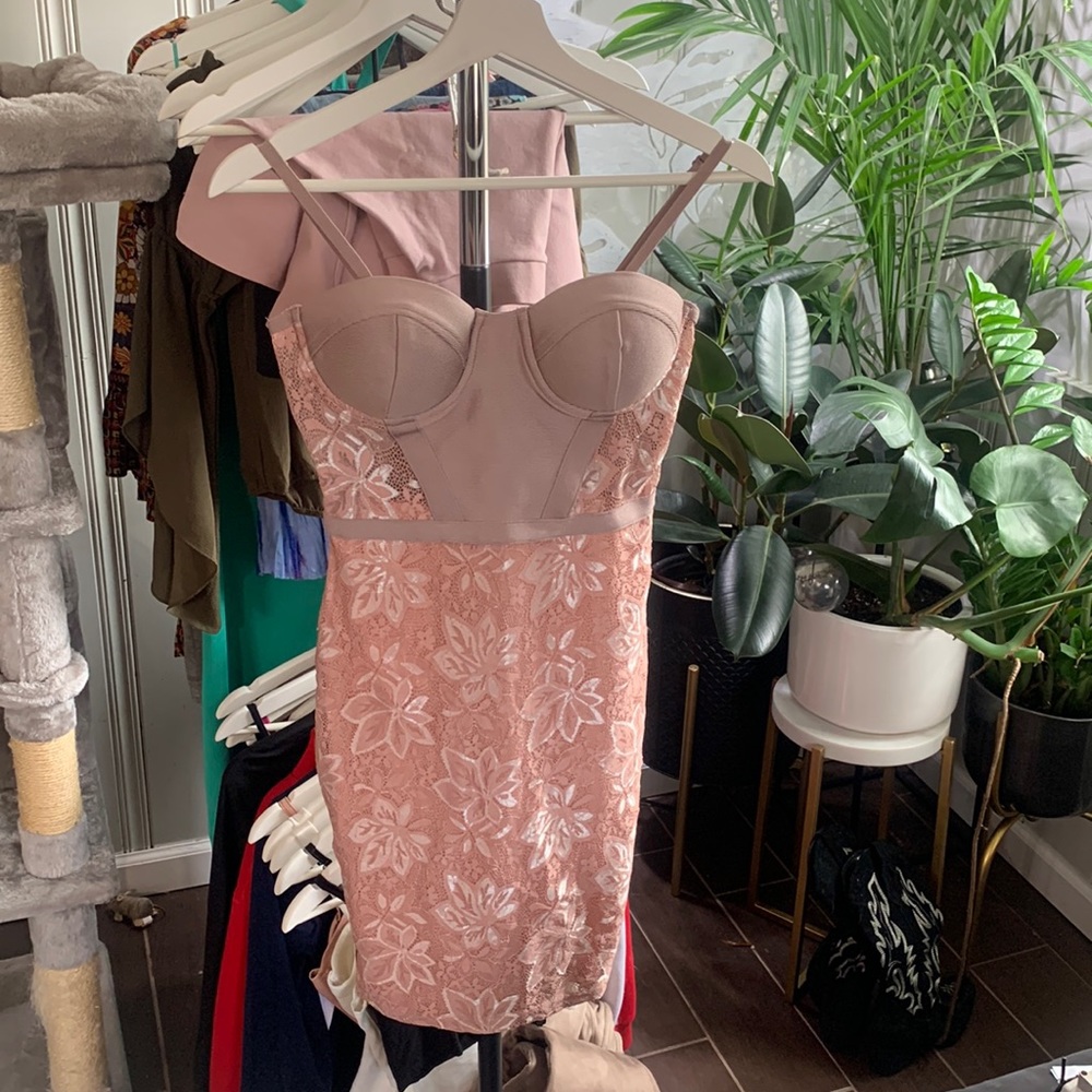 Pink club dress